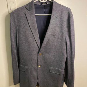 Massimo Dutti Slim Fit Textured Weave Blazer